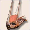 New window opens with - Brunswick Lion Woodboat (scale model)/ Bateau en bois Brunswick Lion (maquette)