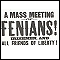 New window opens with - Fenians !/ Fniens !